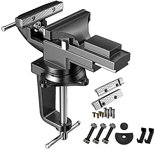 GOONSDS Vise De Table, 360 ° Pivot Swivel Beench Serre-Pieds Accueil Vise Pince-on Vise Outil De Réparation Vise Banc De Travail Portable,C