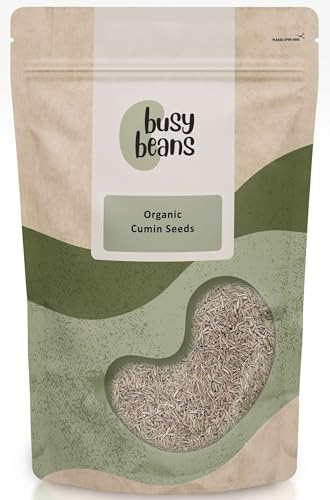 Organic Cumin Seeds - Certified Organic - by Busy Beans Organic (500g)