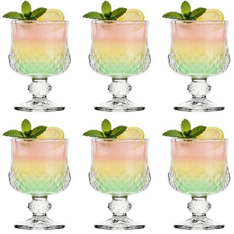 Sdatook 1.75oz Shot Glasses Set of 6/Cordial Glasses/Sherry Glasses/Super Cute Shot Glasses/Classical Style/Lead-free