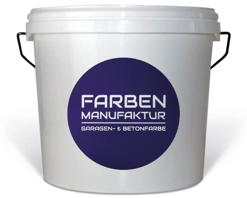 Farben Manufaktur Betonfarbe Garagenbodenfarbe Bodenbeschichtung Kellerfarbe Fußbodenfarbe grau Töne 1/2/5L, Größe: 1L, Farbe: mittelgrau