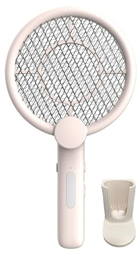 Feloyal Racchetta Zanzare Elettrica, Leggero Antizanzare Pieghevole USB Ricaricabile 3 in 1 Racchetta Zanzare Mosche Elettrica per Casa Giardino Campeggio Interni ed Esterni