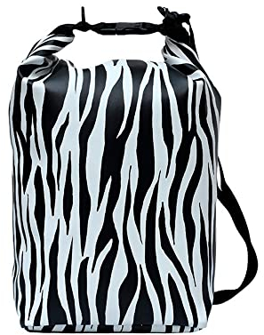 mitienda mit Liebe gemacht Drybag Zebra 10L, Trockentasche wasserdicht, Seesack Outdoor, Waterproof Bag Handmade