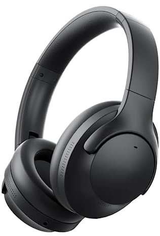 NONCHI ANC Wireless Bluetooth 5.3 Headphones, Active Noise Cancelling Headphones Hifi Stereo Sound Over Ear Portable Headsets with Deep Bass, 40H Playing Time, for Travel, Gym, Office,Black