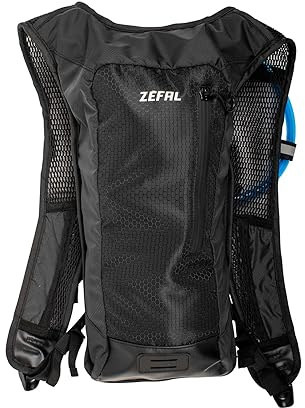 ZEFAL Z Hydro Race - Sac à Dos Hydratation Vélo 3 L + Poche à Eau 1,5 L Incluse - Sac à Dos VTT et Vélo avec Vessie d'Hydratation 1,5 L sans BPA, Noir