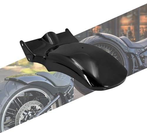 HCmotorku Motorrad-Heckkotflügel mit LED, Blinker, Bremslicht, kurzes Schutzblech, Rücklicht, passend für Harley Softail Breakout 117 FXBR FXDR 2018–2023, Schwarz