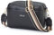 AIFILLE Damen Handytasche Schwarz 22 x 16 x 8 cm, PU Leder, Crossbody Bag, Umhängetasche mit 2 Zip Fächern und Abnehmbarem Schultergurt