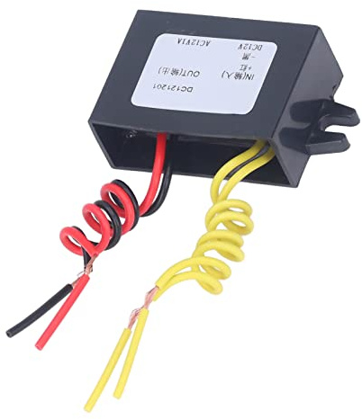 Convertidor de Fuente de Alimentación de CC A CA de 1 A Regulador de Voltaje Impermeable IP67 para Equipos Eléctricos Accesorios Profesionales (DC12V-AC12V)