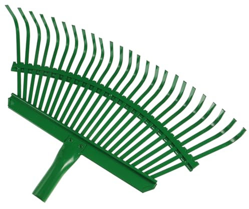 BESPORTBLE rastrillo de deshierbe Metro hendedura riña Herramientas Jardin Herramientas de Jardin rastrillo para Hojas rastrillos para césped de Servicio Pesado Acero de Alto Carbono Green