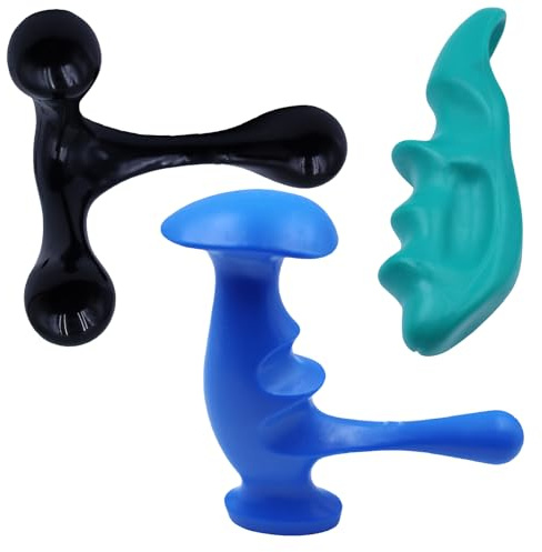 GDJIAJT 3 Stück Triggerpunkt Massagegerät Massage Set, Massagegerät für Nacken und Rücken, Massage Gerät für Rücken Nacken