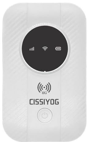 4G Mobiler WLAN Router, Tragbares Reise WLAN bis zu 150Mbit/s, Mobiler WiFi Hotspot, 3650mAh Akku, Typ-C Schnittstelle, unterstützt SIM Karten, Unterstützt 10 Geräte, für Reisen, Zuhause und Camper