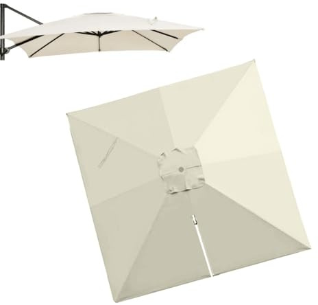 MACAGGTNTU 3x4m Toile De Rechange pour Parasol Déporté Rectangulaire