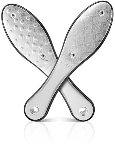 FUFUSING Stainless Steel Foot File, Foot Scraper Hard Skin Remover