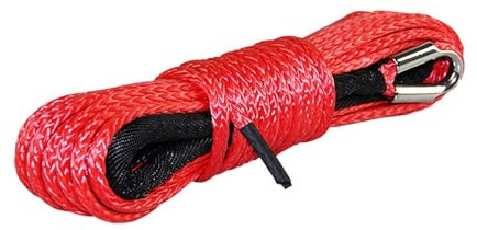 Cuerda de Remolque, Cuerda del Cabrestante, Remolque Vehículo Todoterreno De 9 Mm * 26 M para SUV ATV UTV,para camión(Orange)