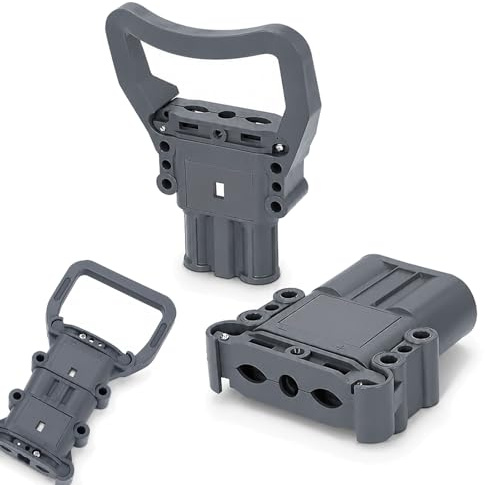 Connecteur Batterie Chariot Élévateur, Prise de Charge Industrielle 320A 150V DC IP23, Kit de Fiche Mâle et Femelle pour Transpalette Électrique, Gerbeur et Véhicules de Manutention pour Linde REMA