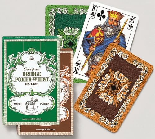 Piatnik 1432 Bridge - Poker Whist, grün