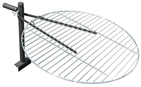 Grillrost für Feuerschale Ø60cm verchromter Rost höhenverstellbare Halterung