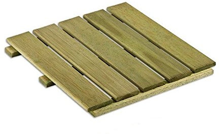 Azulejo terraza Pino Verde impregnado 50x50x3,2cm azulejo Madera balcón azulejo azulejo terraza