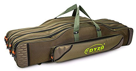 TentHome Allround Rutentasche Rutenfutteral Angeltasche Anglertasche Angelkoffer 2-4 Fächer Verschiedene Längen (90cm, 4 Kammer)