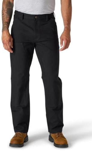 Carhartt Salopette, vestibilità Comoda, con Doppia Parte Anteriore Pantaloni da Lavoro, Nero, 44W / 30L Uomo