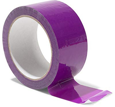 Modulor - Cinta de Embalaje, Cinta Adhesiva de Polipropileno, silenciosa Cinta de Embalaje con Adhesivo acrílico, Ancho 5 cm x Longitud 66 m, 48 μm de Grosor, Color Morado