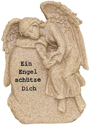 Klp Grabschmuck Engel Grabdeko Gedenkstein Grab Deko Figur Skulptur Stein Vogel Putte