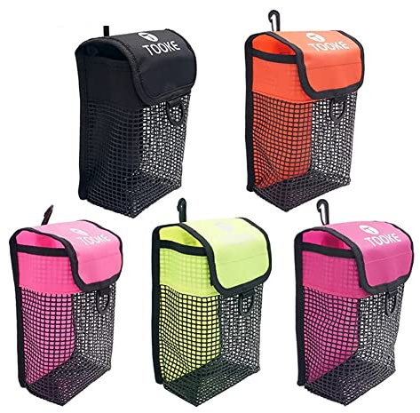 Sac d'équipement de plongée sous-marine, moulinet de doigt/SMB sécurité marqueur bouée poche de rangement en maille filet pour équipement de plongée avec tuba pochette de transport