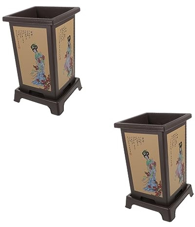 2 juegos de macetas for orquídeas, macetas de decoración asiática, jarrón japonés for interiores, cesta de cultivo de plantas, macetas de plástico for orquídeas con macetas isaucer for orquídeas, mace