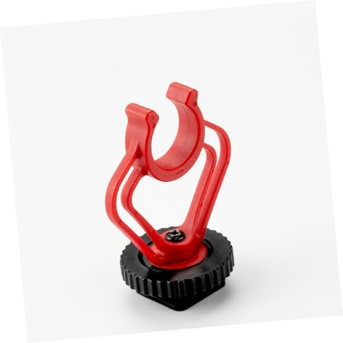 Toyvian Universelle Mikrofonhalterung aus ABS Kunststoff in Rot 1stück Mikrofon Stoßdämpfer für Professionellen Schutz und Einfache Montage im Studio und Bühne