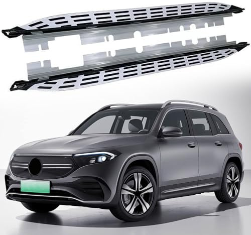 Lot de 2 marchepieds fixes pour Mercedes EQB SUV X243 2022 2023 2024 2025 2026 Noir