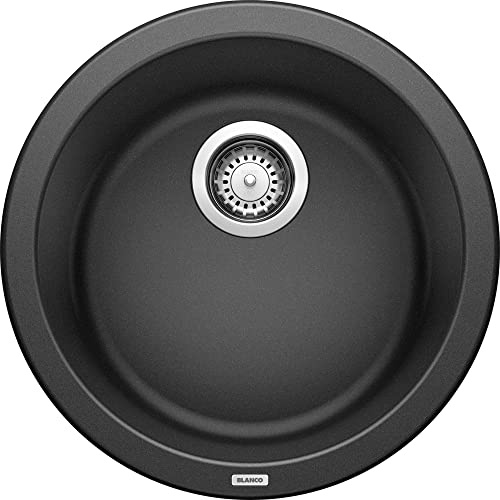BLANCO, Anthracite 511632 RONDO SILGRANIT Drop-In or Undermount Round Bar Sink