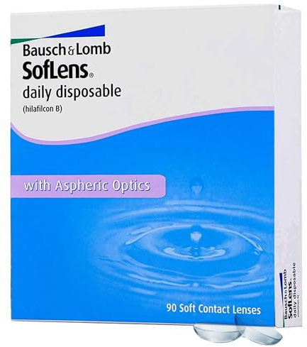 SofLens Daily Disposable Lenti a Contatto Giornaliere Correttive, 90 Lenti, BC 8.6 mm, DIA 14.2 mm, 4.25 Diopt