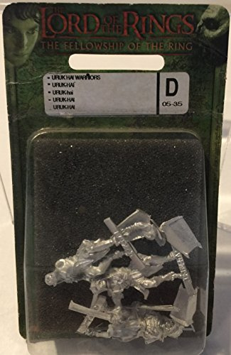 Lord of the Rings Urukhai Warriors Miniture Pewter Figures
