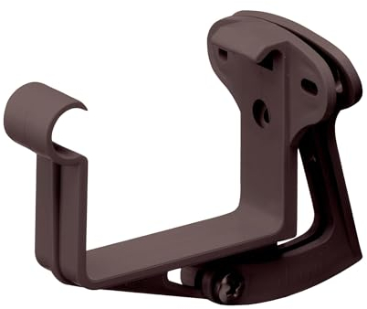 INEFA Stirnbretthalter justierbar, kastenrinne NW68 / 68mm, Dunkelbraun Dachrinnenhalter Dachrinnenzubehör, einfache Montage, Made in Germany