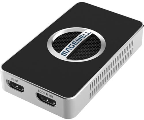 Magewell USB Capture HDMI 4K Plus – 1-Channel HDMI to USB 3.1 Video/Audio Capture Device with Loop-Through, Analog Audio in/Out, Up to 4K60 Input, Up to 4K30 Capture (32090)