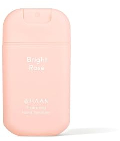 HAAN Gel Hidroalcohólico con Desinfectante de Manos de Aloe Vera - Mata el 99,9% de las Bacterias Dañinas, Hidrata Instantáneamente - Aroma Bright Rose 30ml
