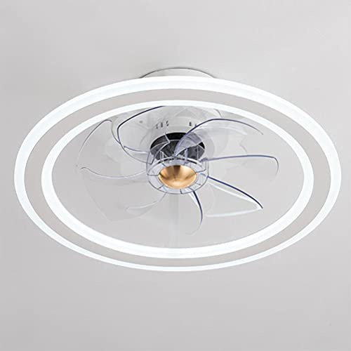 SOUTHSHINE Ceiling Fan Lamp with Lighting, Adjustable Wind Speed And Dimmable, Ultra-Silent Ceiling Fan Light with Remote Control, Living Room Bedroom Light,3000-6500K(Ø48CM)