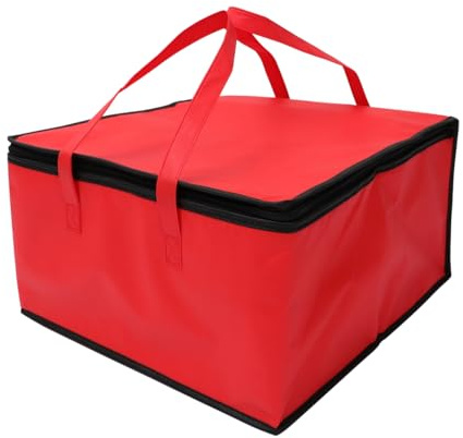 Cabilock Borsa Termica Porta Pranzo Grande 17.3X17.3X9.4 Pollici Borsa Isolante Per Alimenti E Pizza Da Asporto Ideale Per Ufficio Picnic E Viaggi Materiale Non Tessuto