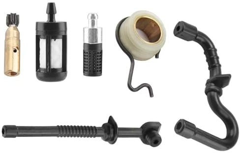 BOROCO Pompe à huile de tronçonneuse pour Stihl MS180 Stihl MS170 Stihl 018 Stihl 017 Pompe à huile de tronçonneuse Kit de filtre de tuyau de carburant à vis sans fin