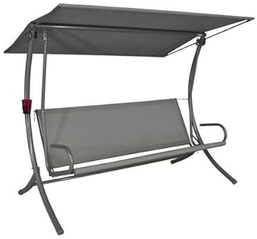 Angerer Freizeitmöbel GmbH Hollywoodschaukel Royal - Gartenschaukel Made in Germany - Schaukel zum Sitzen, Liegen und Entspannen - mit hoher Lehne - einfache Montage (ohne Auflage)