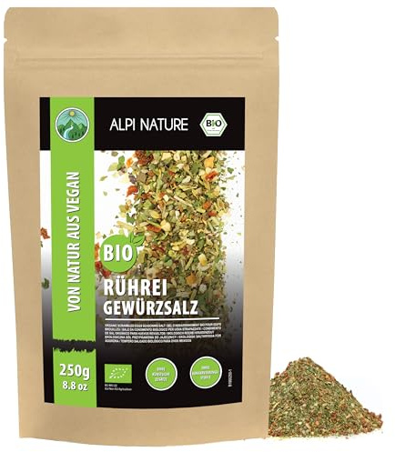 Alpi Nature Organic Scrambled Egg Seasoning 250g 8.8 oz, Eggs and Omelette Seasoning Salt
