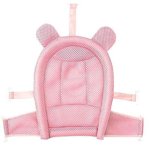 LICHENGTAI Baby Badewanne Pad Badewannenkissen Badewannensitz Neugeborene Badesitz Weiche Rutschfeste Baby Badewatte Matte Bequeme schwimmende Badewanne für Neugeborene Kleinkind 0-12 Monate