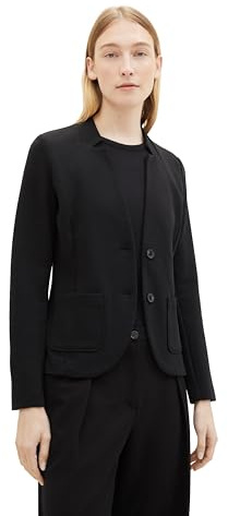 TOM Tailor Blazer de Mujer con Bolsillos Delanteros en Color Negro