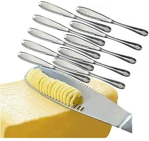 Edelstahl-Butterspreader, Buttermesser, 3-in-1 Küchengeräte, 10-teiliges Set