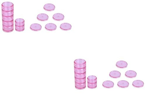 Healeved 2stücke Tage Pillenbox Tragbarer Mini Medikamenten Organizer Rundes Medizinschrank Rosa Aufbewahrungslösungen Für Ihre Täglichen Medikamente Für Unterwegs Und Reisen