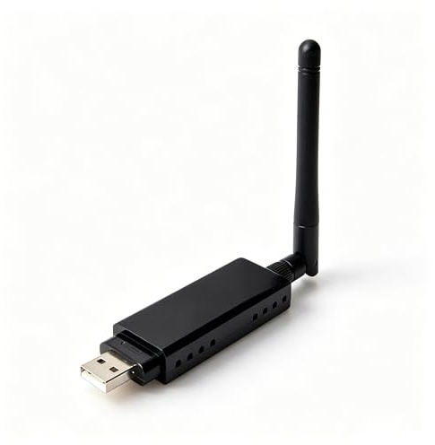 Sxhlseller Tarjeta de Red Inalámbrica AR9271 con Adaptador de Antena 2DBI Desmontable, Adaptador WiFi USB Inalámbrico, Transmisión Rápida a Internet, Acceso Estable, Adecuado paraLinux