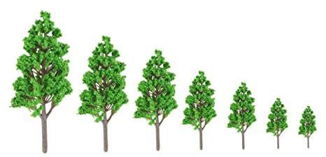 VILLCASE 7 STK Landschaftsmodell Baum Modelleisenbahnen künstliche Pflanzen Weihnachtsdekorationen Landschaftsmodellbaum Pappelbaum-Modell Sandkasten Anlage Topfpflanze schmücken