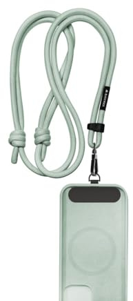 Black Rock Handykette, universal (Handyband zum Umhängen, Handy Lanyard, verstellbar, mit Metall Karabiner) salbei