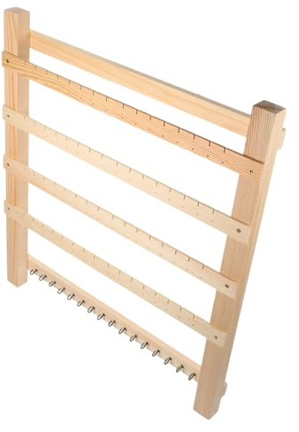 CORHAD Wand Schmuck Organizer Aus Holz Hängender Ohrringhalter Für Ohrringe Halsketten Und Armbänder Dekorativer Schmuckdisplay Für Zuhause Und Messen