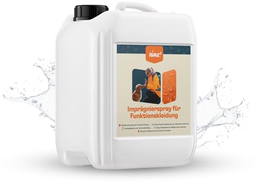 nimo® Imprägnierspray für Funktionskleidung | Spray Imprägnierung gegen Regen & Schmutz | Wasserabweisende Outdoor Kleidung | Regenschutz für Jacken | Imprägnierung für Funktionshose, Wanderschuhe