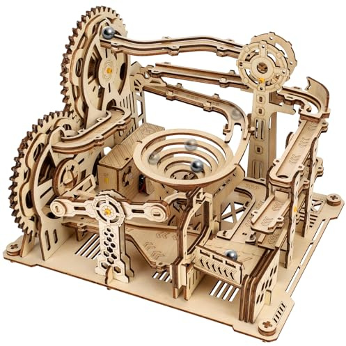 3D Puzzle Holz Murmelbahn Trackball Modell Bausatz für Erwachsene, Erwachsene Mechanische kugelbahn Holzpuzzle, Kugelbahn Holz 3D Puzzle Geburtstag Geschenke Idee